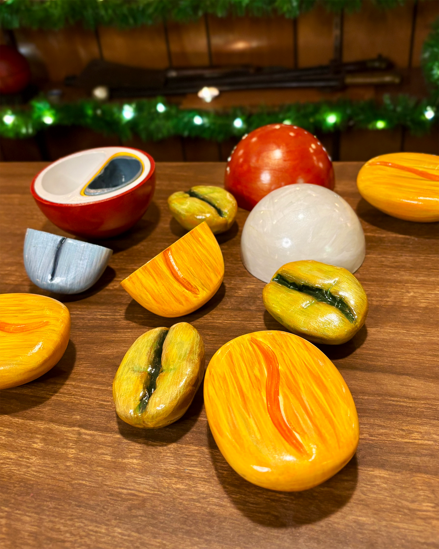 Coffee Cherry Model (Hand-Painted)