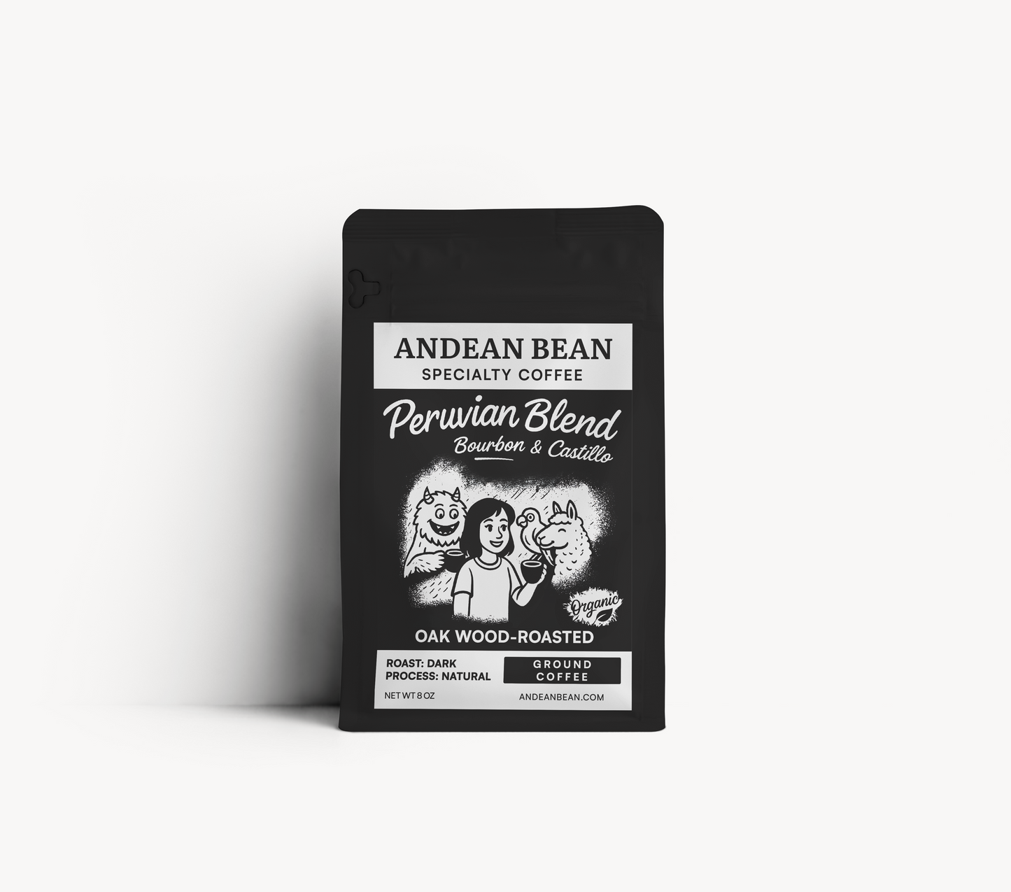 Wood-Roasted Specialty Coffee. Peru. Ground 8 oz