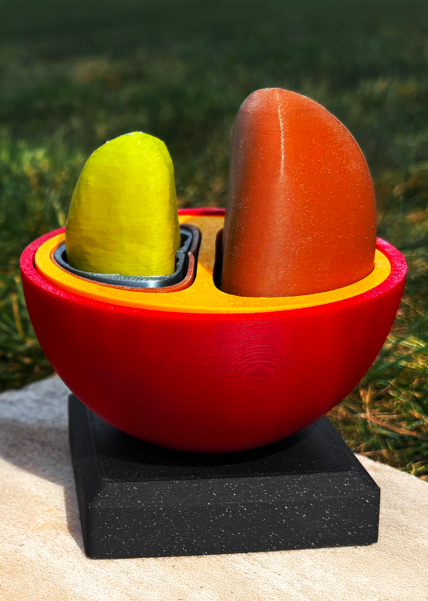 Coffee Cherry Model. Hand-Painted or Colored Plastic