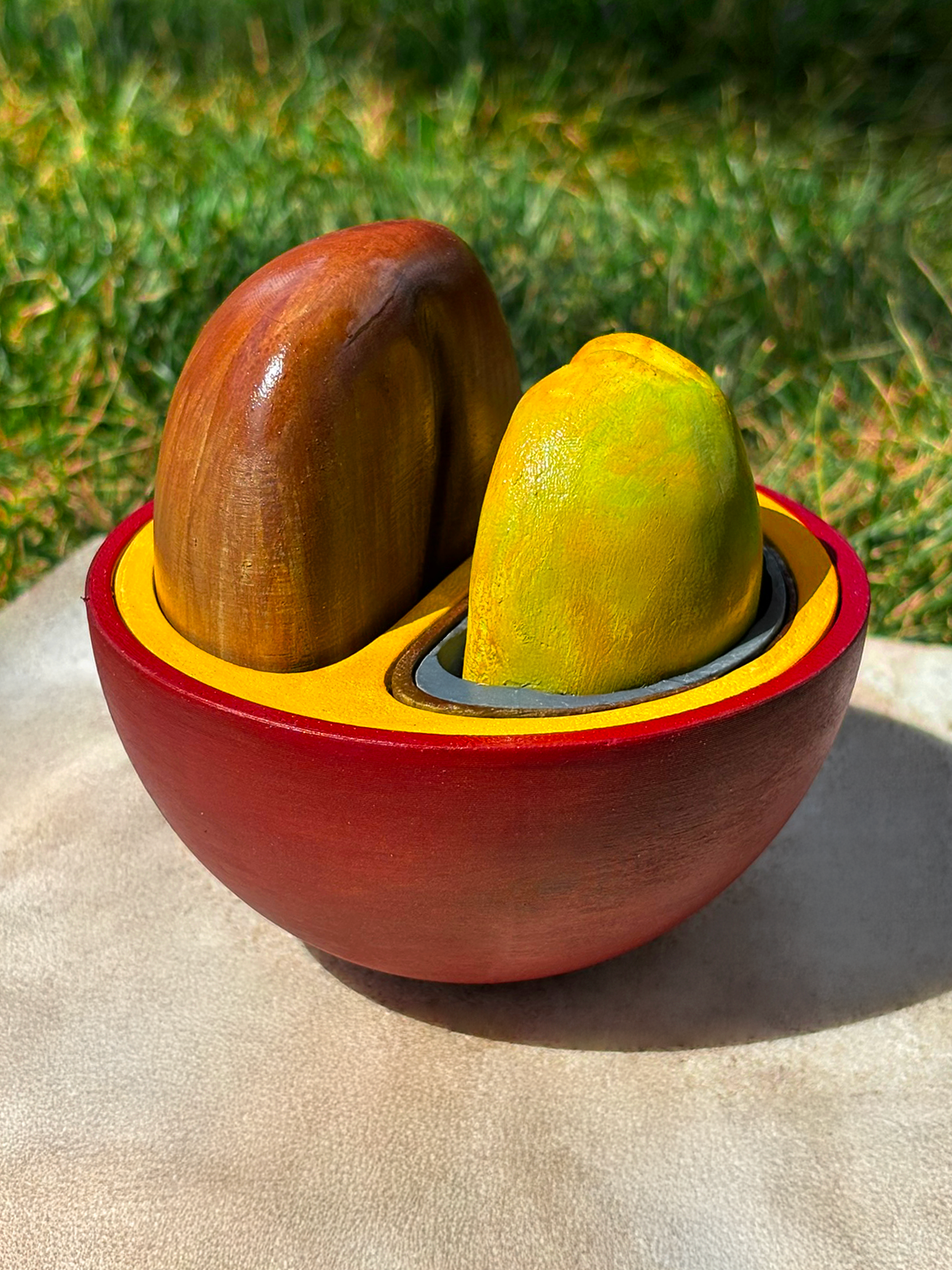 Coffee Cherry Model. Hand-Painted or Colored Plastic