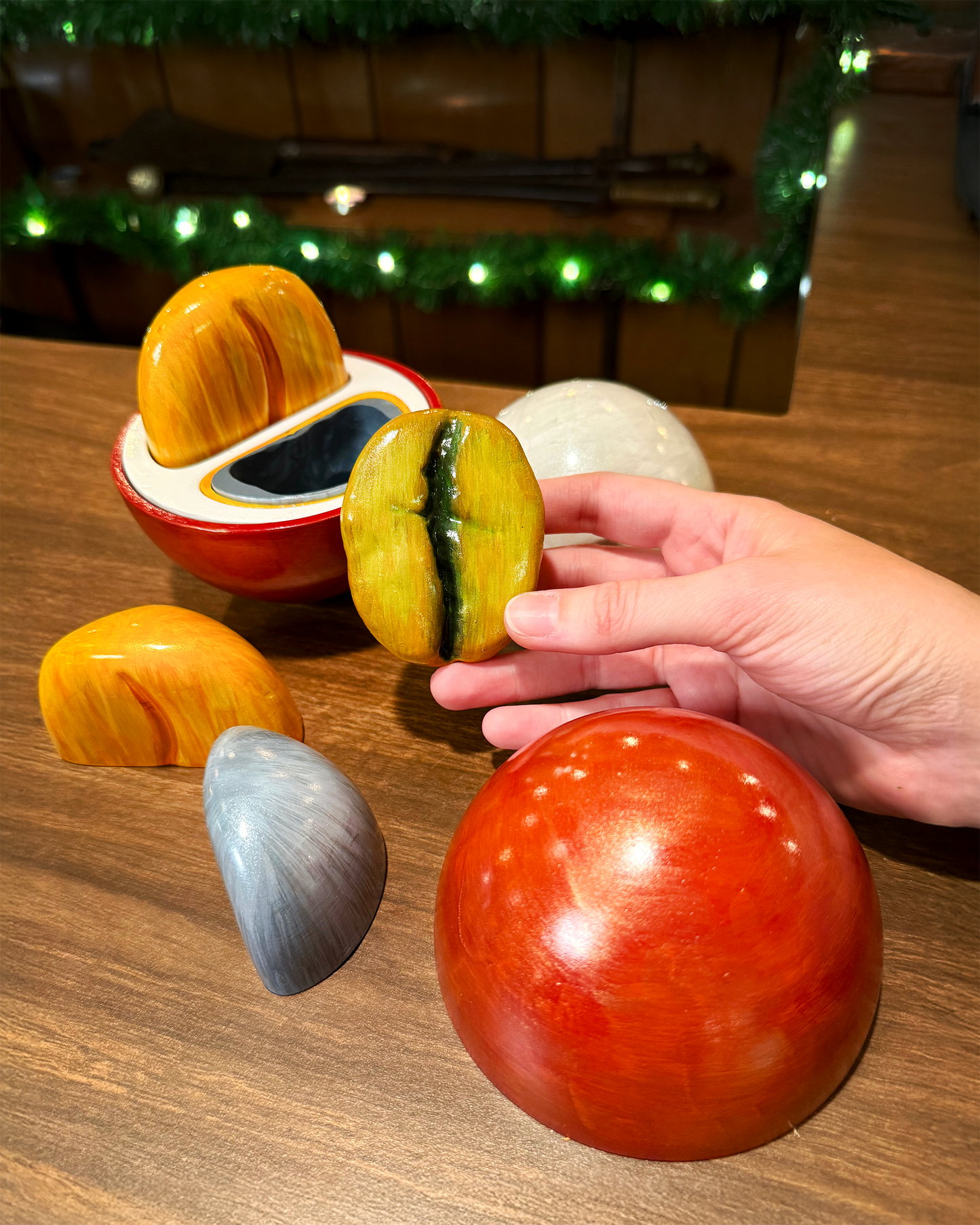 Coffee Cherry Model (Hand-Painted)