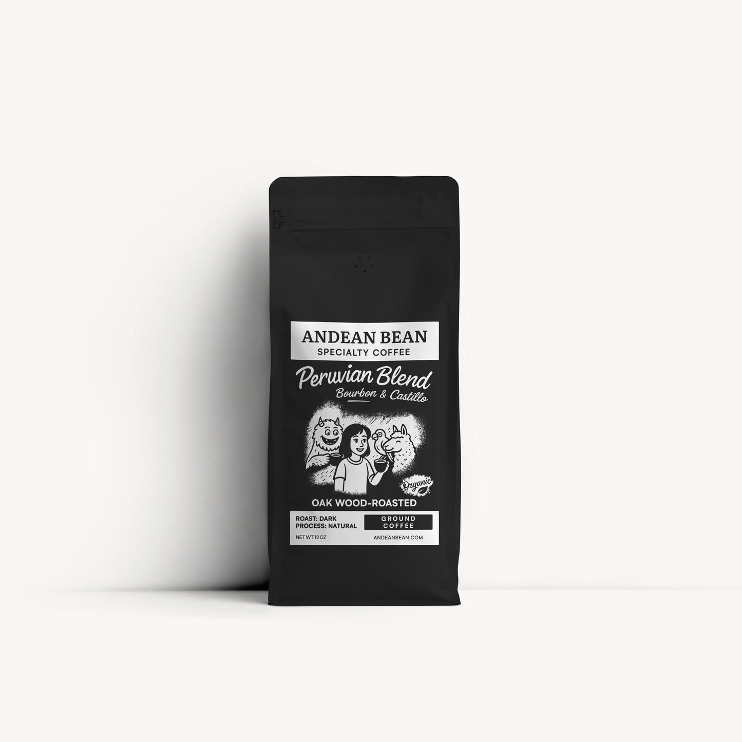 Wood-Roasted Specialty Coffee. Peru. Ground 12 oz
