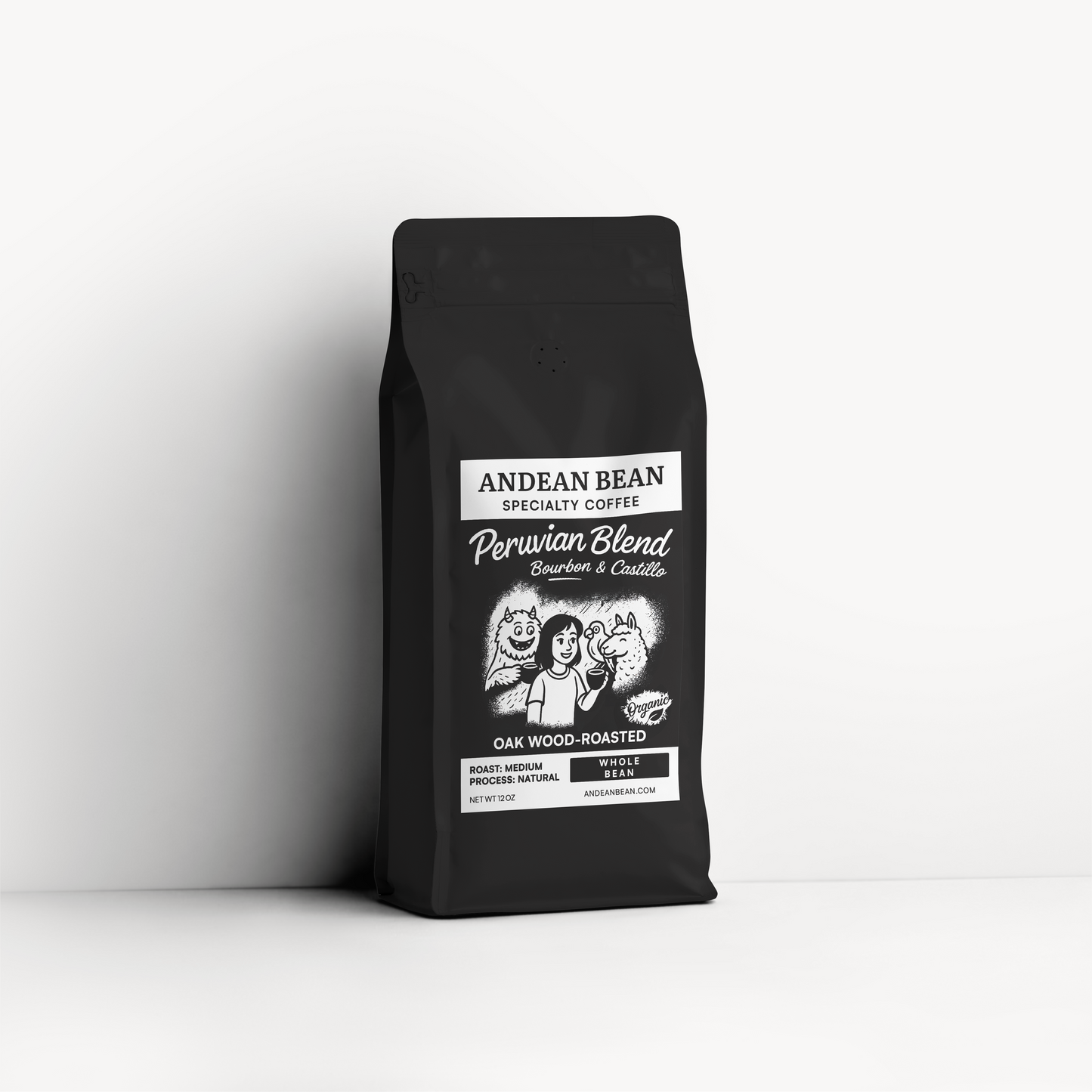 Wood-Roasted Specialty Coffee. Peru. Whole Bean 12 oz