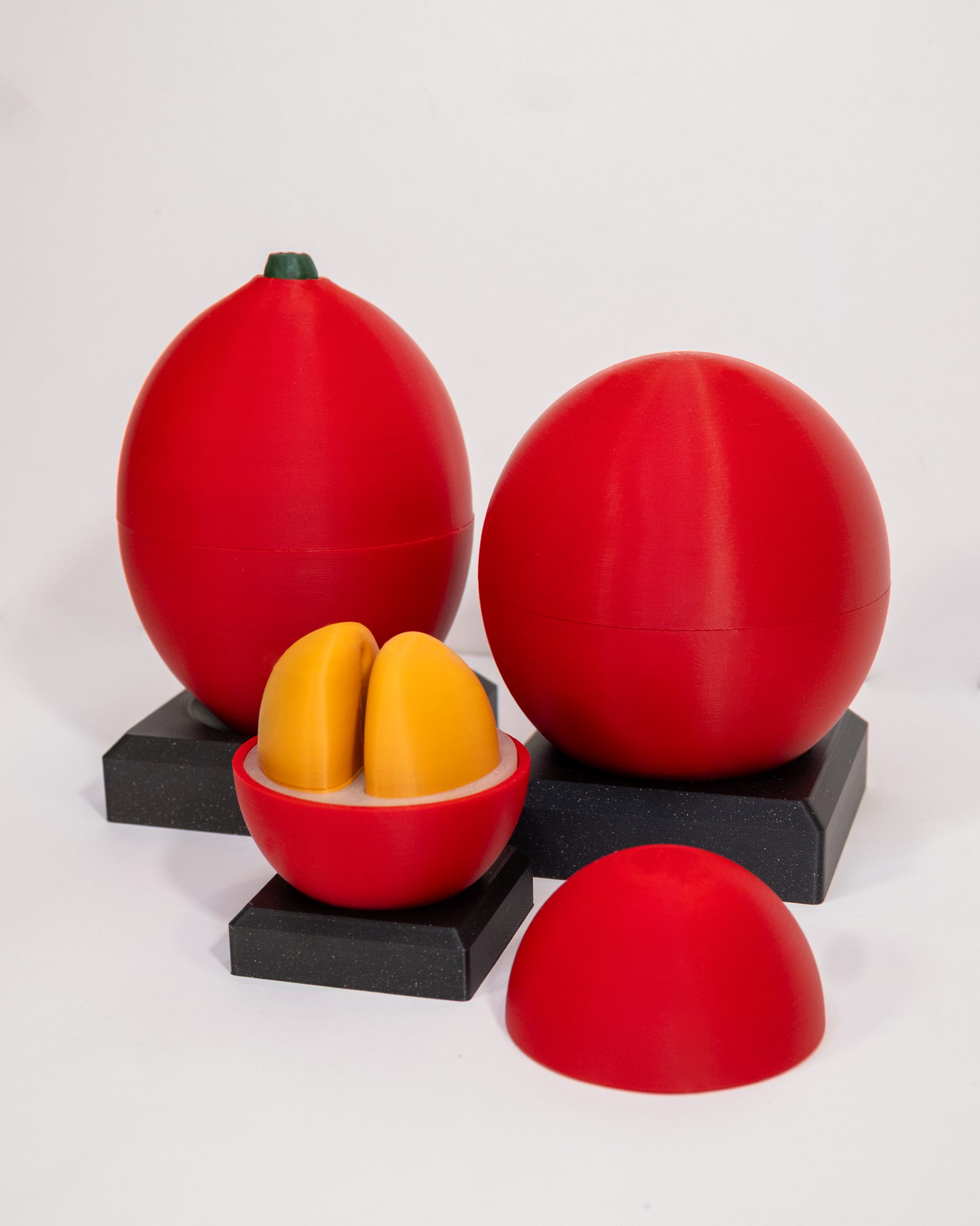 photo of coffee models from plastic
