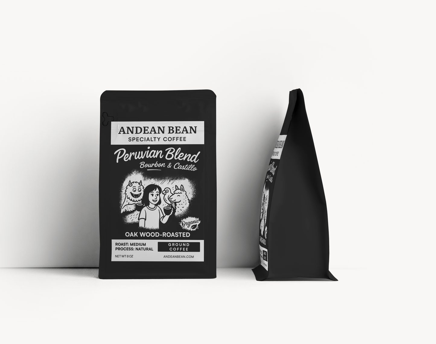 Two bags of wood roasted specialty coffee 8 OZ